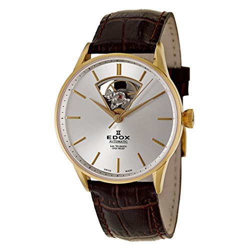 Edox 'Les Vauberts Automatic' Reloj mecánico de acero inoxidable en tono dorado amarillo para hombre USADO