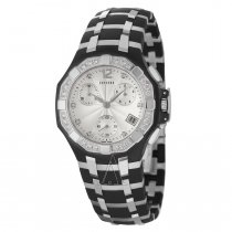 Reloj de cuarzo suizo Concord 'Saratoga' de acero inoxidable negro para hombre USADO
