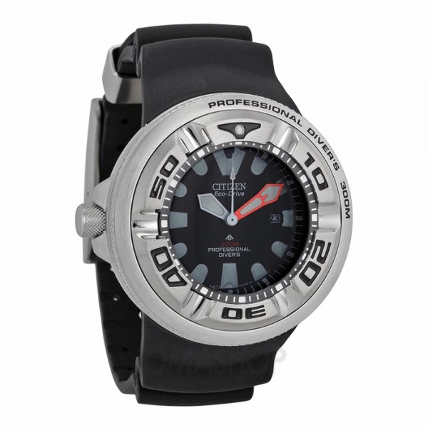 Reloj deportivo Citizen BJ8050-08E Eco-Drive Professional Diver negro para hombre USADO