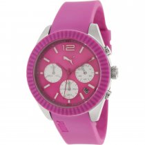 Reloj analógico de cuarzo de poliuretano rosa para mujer Puma Motor USADO