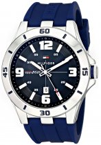 Reloj Tommy Hilfiger Skywinder de acero inoxidable y correa de cuero para hombre USADO